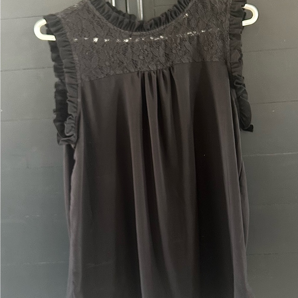 Faith and Joy Black Lace Blouse